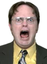 😨 emoji The Office Telegram sticker 12 of 22