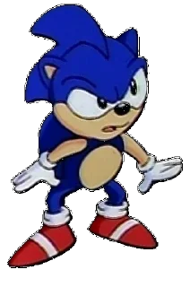 😕 emoji Sonic SatAM Telegram sticker 5 of 90