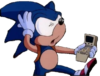 😦 emoji Sonic SatAM Telegram sticker 11 of 90