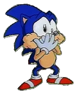🤮 emoji Sonic SatAM Telegram sticker 17 of 90