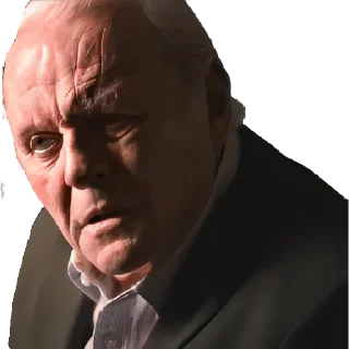 🤨 emoji Anthony Hopkins Telegram sticker 9 of 11