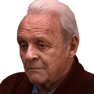 😧 emoji Anthony Hopkins Telegram sticker 11 of 11
