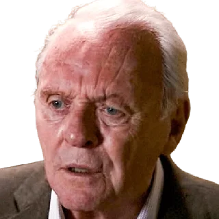 😨 emoji Anthony Hopkins Telegram sticker 10 of 11
