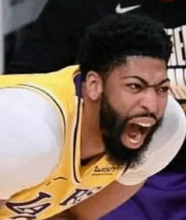 😤 emoji 🦁 Anthony davis 🦁 Telegram sticker 16 of 60