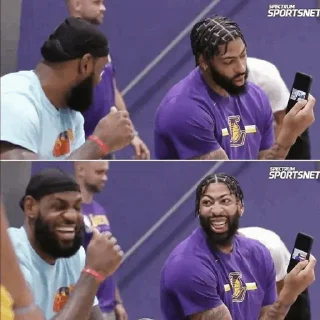 🤣 emoji 🦁 Anthony davis 🦁 Telegram sticker 21 of 60