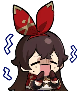 Sticker from Genshin chibis