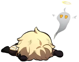 Sticker from Genshin chibis