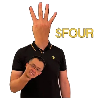 🤚 emoji $Four Telegram sticker 13 of 20