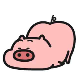 😊 emoji 乖巧的菜豬2 @kal_pc Telegram sticker 15 of 25