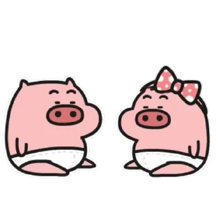 Sticker from 乖巧的菜豬豬豬