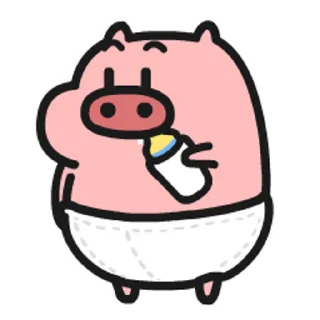 😊 emoji 乖巧的菜豬2 @kal_pc Telegram sticker 10 of 25