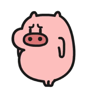 😊 emoji 乖巧的菜豬2 @kal_pc Telegram sticker 7 of 25