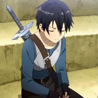 😔 emoji Sword Art Online @anikestickersii Telegram sticker 11 of 118