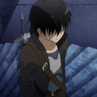 😕 emoji Sword Art Online @anikestickersii Telegram sticker 21 of 118