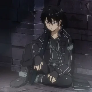 😔 emoji Sword Art Online @anikestickersii Telegram sticker 1 of 118