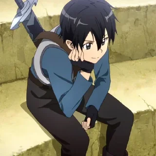 🙂 emoji Sword Art Online @anikestickersii Telegram sticker 13 of 118