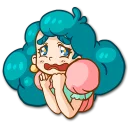 😰 emoji Sweet Telegram sticker 14 of 24