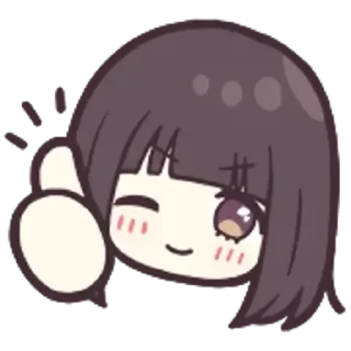 Sticker from kurumi-chan. Emoji 2 (Menhera-chan) @kal_pc