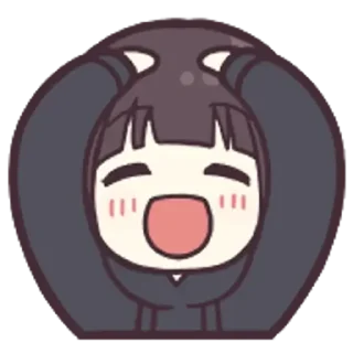 Sticker from kurumi-chan. Emoji 2 (Menhera-chan) @kal_pc