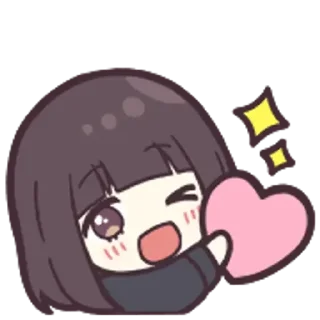 Sticker from kurumi-chan. Emoji 2 (Menhera-chan) @kal_pc