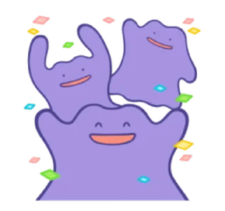 Sticker from 【英文】Pokémon: Ditto (pokemon) @kal_pc