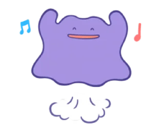Sticker from 【英文】Pokémon: Ditto (pokemon) @kal_pc