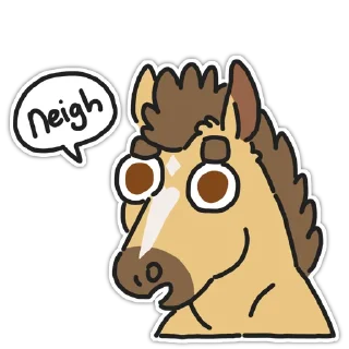 🐴 emoji Cloud Telegram sticker 8 of 27