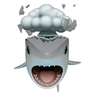 Sticker from @Apple_Animojis Shark