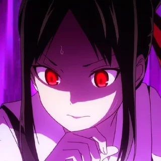 😐 emoji 𝐾𝑎𝑔𝑢𝑦𝑎 • @animestickersii @pinterest_to_stickerbot Telegram sticker 3 of 119