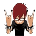 🤘 emoji 🦎[̲̅M̲̲̅̅e̲̲̅̅t̲̲̅̅a̲̲̅̅l̲̲̅̅ ̲̲̅̅H̲̲̅̅e̲̲̅̅a̲̲̅̅r̲̲̅̅d̲̅]🦎 Telegram sticker 5 of 41