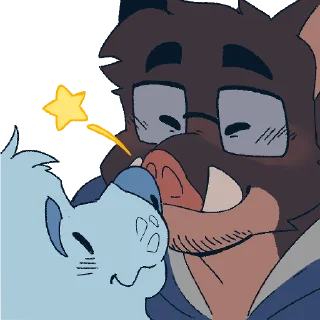 😍 emoji Boar on Board Telegram sticker 7 of 76