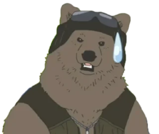 😅 emoji Shirokuma Cafe Telegram sticker 16 of 88