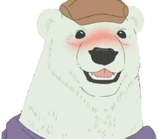 😳 emoji Shirokuma Cafe Telegram sticker 10 of 88