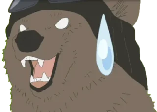 😅 emoji Shirokuma Cafe Telegram sticker 19 of 88