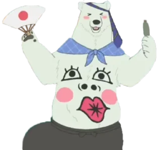 🥴 emoji Shirokuma Cafe Telegram sticker 12 of 88