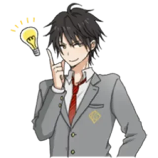 😊 emoji Fun Life of Boy Student Telegram sticker 19 of 50