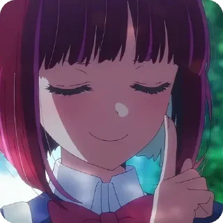 👆 emoji Kana Arima • @animestickersii @pinterest_to_stickerbot Telegram sticker 15 of 78
