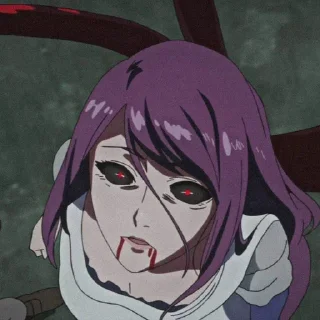 👺 emoji 𝚃𝚘𝚔𝚢𝚘 𝙶𝚑𝚘𝚞𝚕 @animestickersii @pinterest_to_stickerbot Telegram sticker 15 of 119