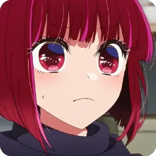 😾 emoji Kana Arima • @animestickersii @pinterest_to_stickerbot Telegram sticker 20 of 78