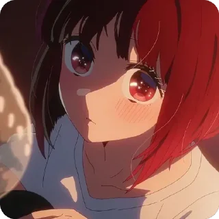 🥺 emoji Kana Arima • @animestickersii @pinterest_to_stickerbot Telegram sticker 21 of 78