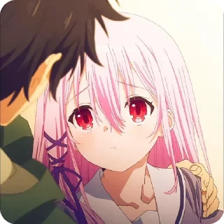 😥 emoji Engage Kiss • @animestickersii @pinterest_to_stickerbot Telegram sticker 9 of 119