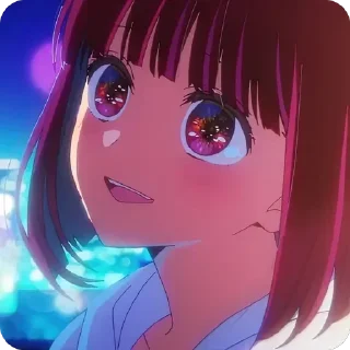 🤩 emoji Kana Arima • @animestickersii @pinterest_to_stickerbot Telegram sticker 12 of 78