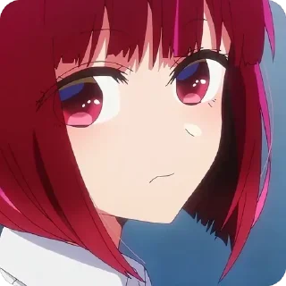 😒 emoji Kana Arima • @animestickersii @pinterest_to_stickerbot Telegram sticker 23 of 78