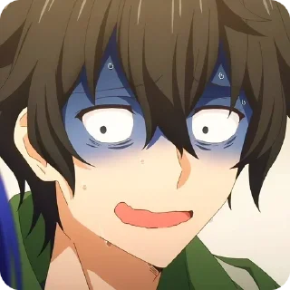 😰 emoji Engage Kiss • @animestickersii @pinterest_to_stickerbot Telegram sticker 24 of 119