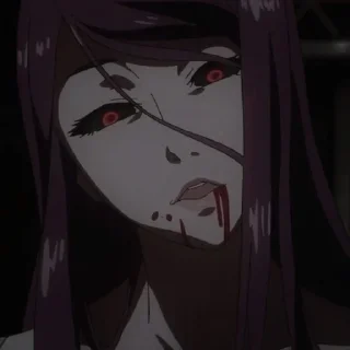 👺 emoji 𝚃𝚘𝚔𝚢𝚘 𝙶𝚑𝚘𝚞𝚕 @animestickersii @pinterest_to_stickerbot Telegram sticker 13 of 119
