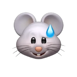 😅 emoji @Apple_Animojis Rat Telegram sticker 12 of 17