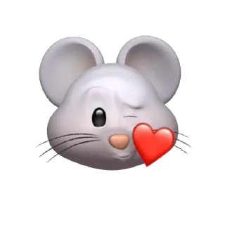 😘 emoji @Apple_Animojis Rat Telegram sticker 9 of 17