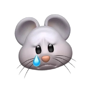 😢 emoji @Apple_Animojis Rat Telegram sticker 6 of 17