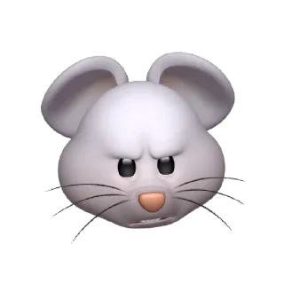 😠 emoji @Apple_Animojis Rat Telegram sticker 14 of 17