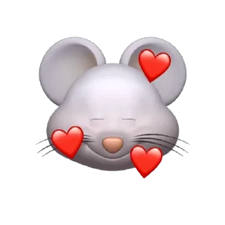 🥰 emoji @Apple_Animojis Rat Telegram sticker 8 of 17
